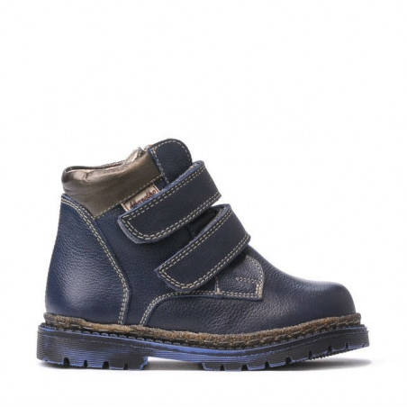 Stivaletti bambini piccoli 37-1c indaco+rame