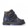 Stivaletti bambini piccoli 37-1c indaco+rame