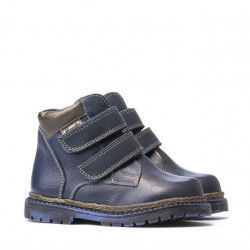 Stivaletti bambini piccoli 37-1c indaco+rame