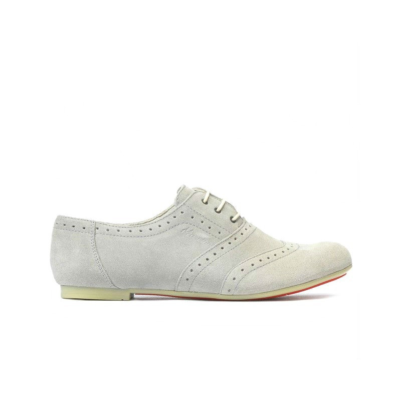 Scarpe casual da donna 186 velour grigio chiaro