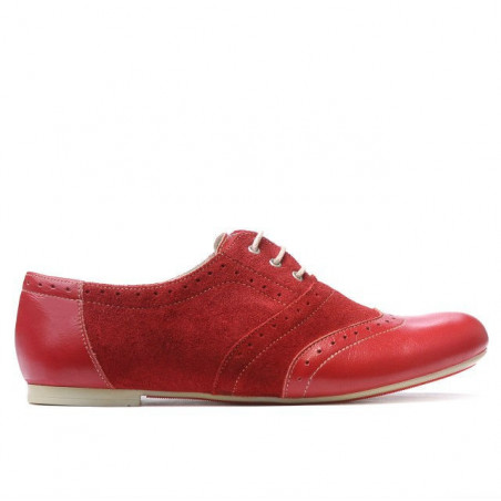 Scarpe casual donna 186 rosso combinato