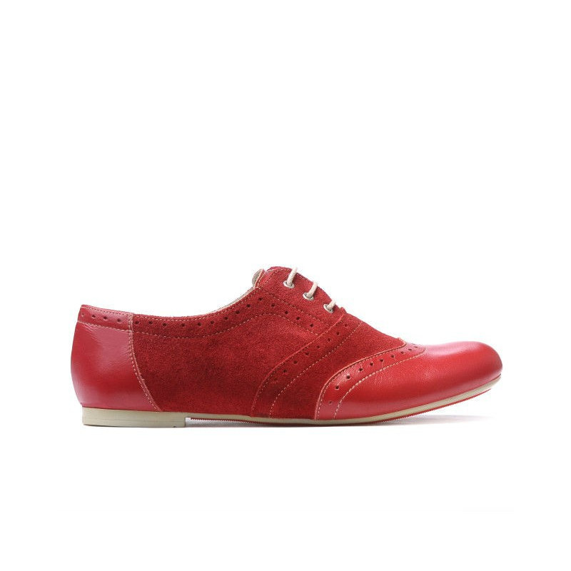 Scarpe casual donna 186 rosso combinato