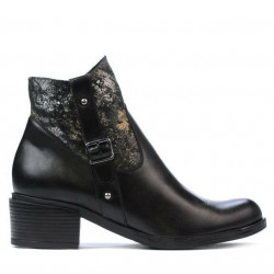 Stivaletti donna 3319 nero pastello