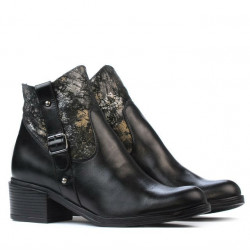 Stivaletti donna 3319 nero pastello