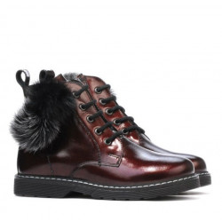 Stivaletti bambini 3010 vernice bordeaux