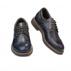 Scarpe eleganti adolescenti 372 indaco+caffè