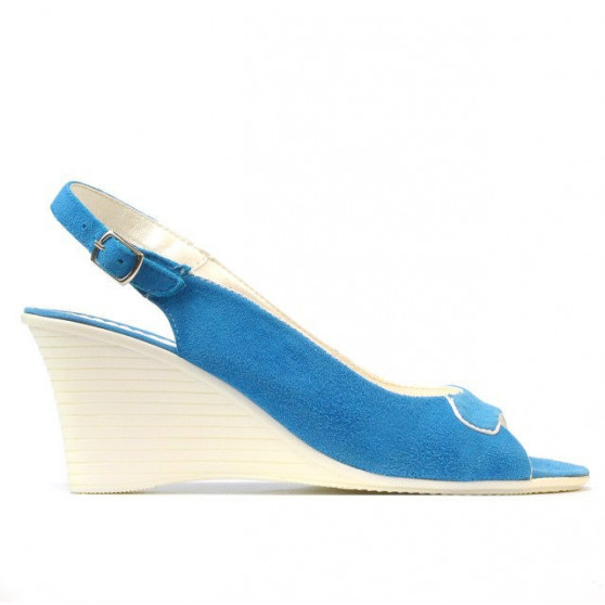Sandali donna 596 turchese antilope