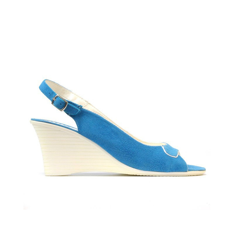 Sandali donna 596 turchese antilope