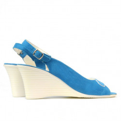 Sandali donna 596 turchese antilope