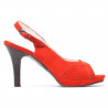 Sandali donna 1052 rosso camoscio