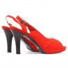 Sandali donna 1052 rosso camoscio