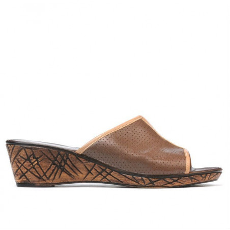 Sandali donna 5004mp cappuccino traforato