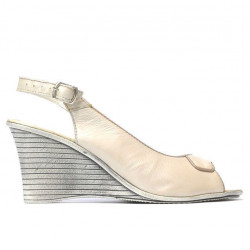 Sandali donna 596 beige madreperla