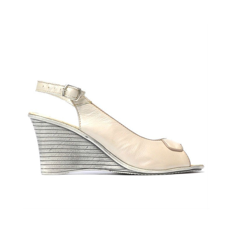 Sandali donna 596 beige madreperla
