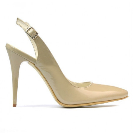 Sandali donna 1235 vernice beige