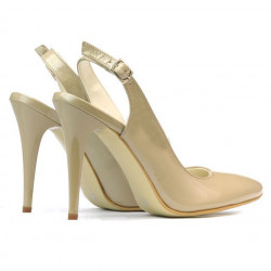 Sandali donna 1235 vernice beige