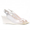 Sandali donna 596 bianco perla