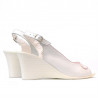 Sandali donna 596 bianco perla