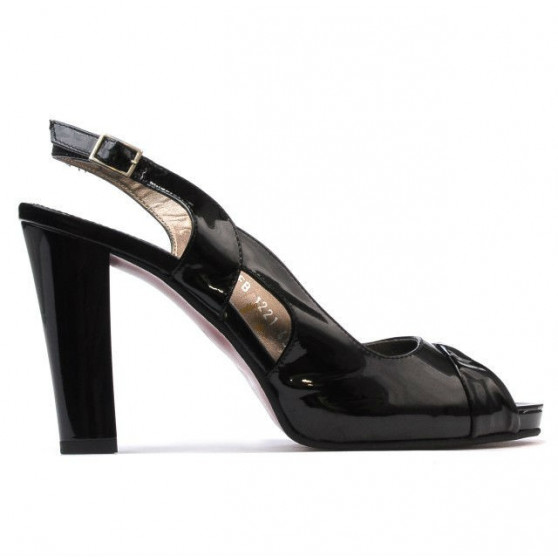 Sandali donna 1221 vernice nera