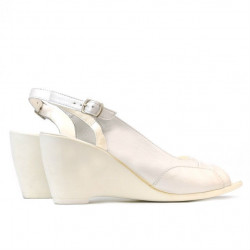 Sandali donna 599 bianco perla