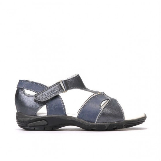 Sandali per bambini piccoli 09c grigio+indaco