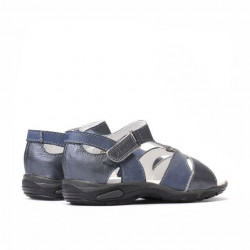 Sandali per bambini piccoli 09c grigio+indaco