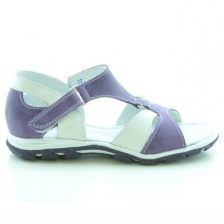 Sandali per bambini piccoli 09c viola+bianco