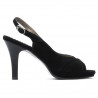 Sandali donna 1052 nero antilope