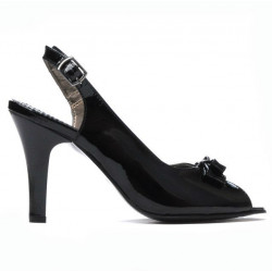 Sandali donna 1224 vernice nera