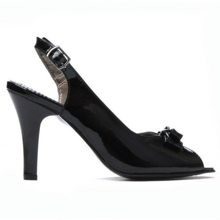 Sandali donna 1224 vernice nera