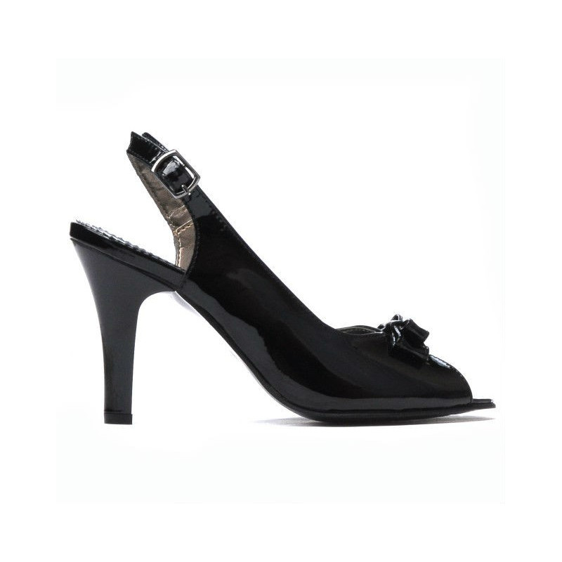 Sandali donna 1224 vernice nera