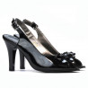 Sandali donna 1224 vernice nera