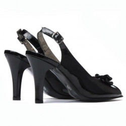 Sandali donna 1224 vernice nera