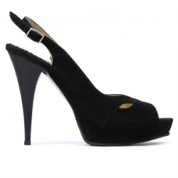 Sandali donna 1080 nero antilope