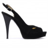 Sandali donna 1080 nero antilope