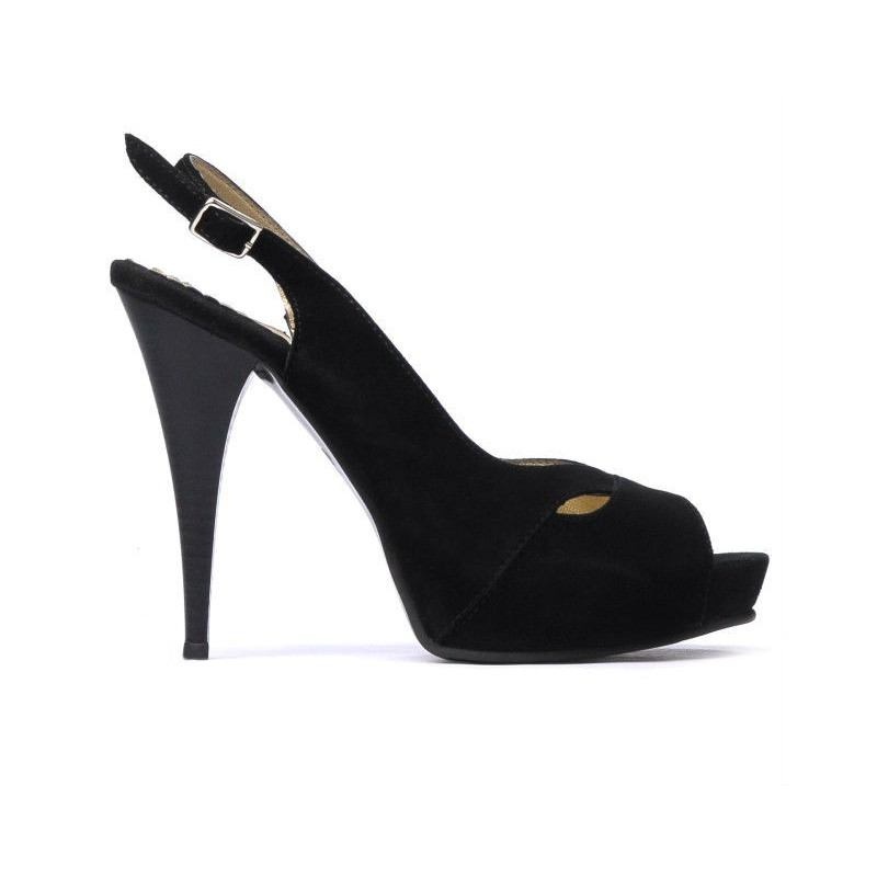 Sandali donna 1080 nero antilope
