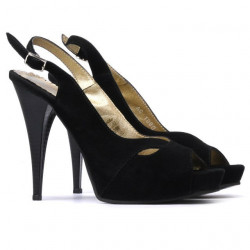 Sandali donna 1080 nero antilope