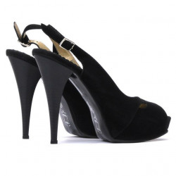 Sandali donna 1080 nero antilope
