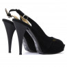Sandali donna 1080 nero antilope