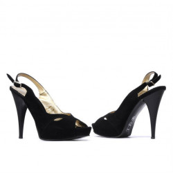 Sandali donna 1080 nero antilope