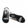 Sandali donna 1077 nero antilope+lacca nera