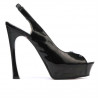 Sandali donna 1215 vernice nero