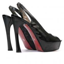 Sandali donna 1215 vernice nero