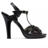 Sandali donna 1098 vernice nero+viola