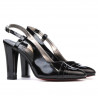 Sandali donna 1220 vernice nera