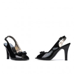 Sandali donna 1224 vernice nera