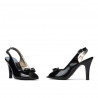 Sandali donna 1224 vernice nera