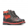 Stivaletti bambini piccoli 21c biz nero+rosso