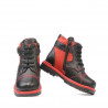 Stivaletti bambini piccoli 21c biz nero+rosso