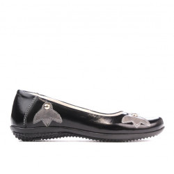 Scarpe bambini 117 vernice nero+grigio